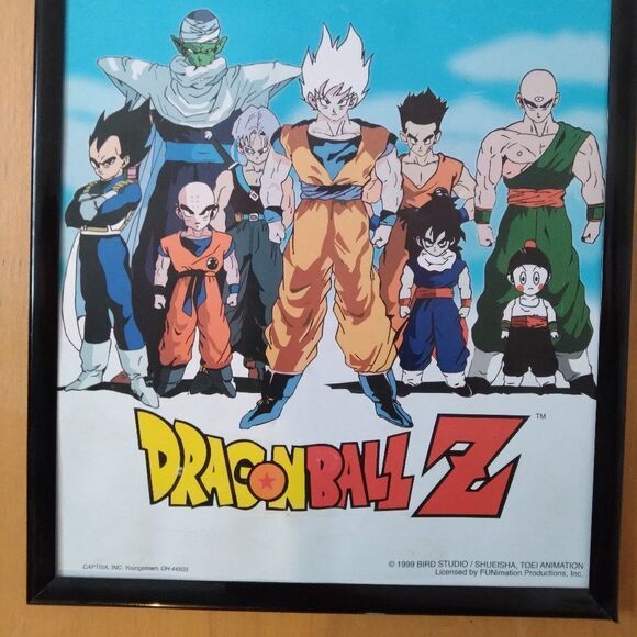 Vintage Dragon Ball Z Bird Studios Print Poster Framed 8x10 - Picture 3 of 5